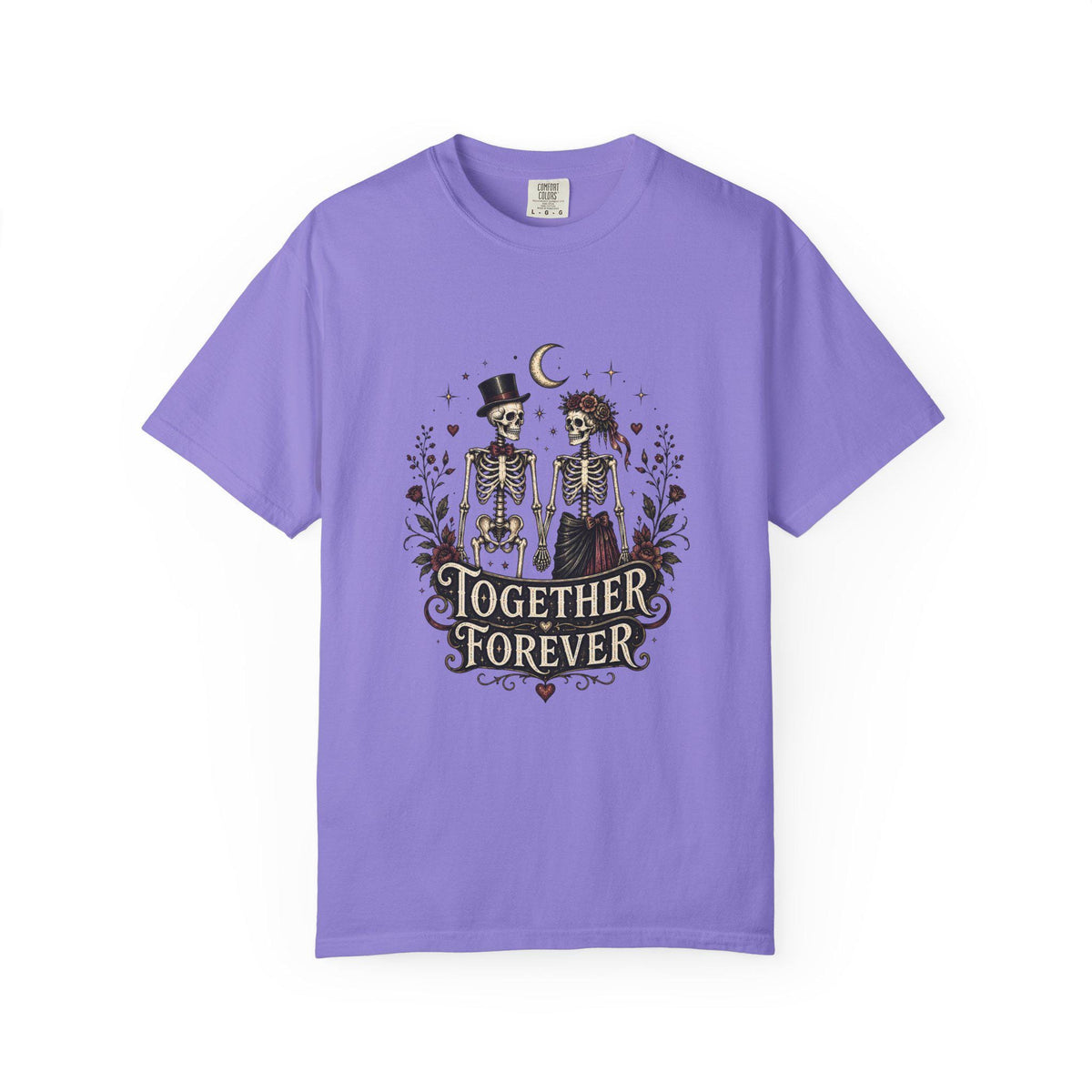 Skeleton Couple Together Forever T-Shirt | Dia de los Muertos Love