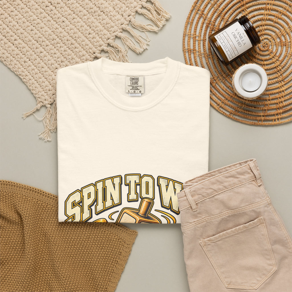 Spin to Win Dreidel T-shirt | Hanukkah Chanukah Festival Design