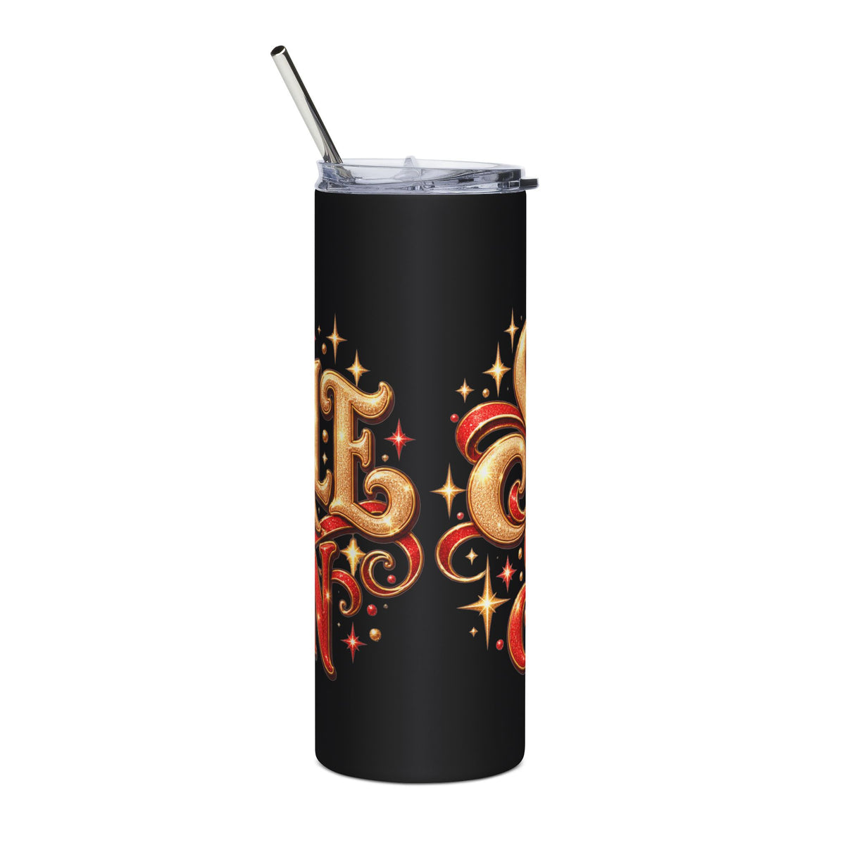 20oz Stainless Tumbler — "Sparkle Season" Holiday Stainless Steel Travel Cup