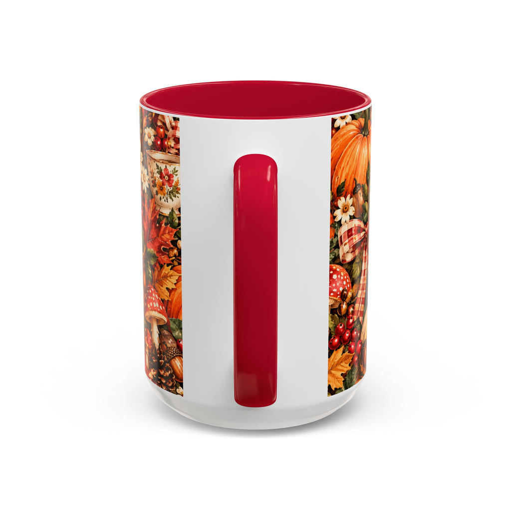 Autumn Harvest Mugs | Fall Pumpkins, Apples, Mushrooms, Daisies 11oz 15oz