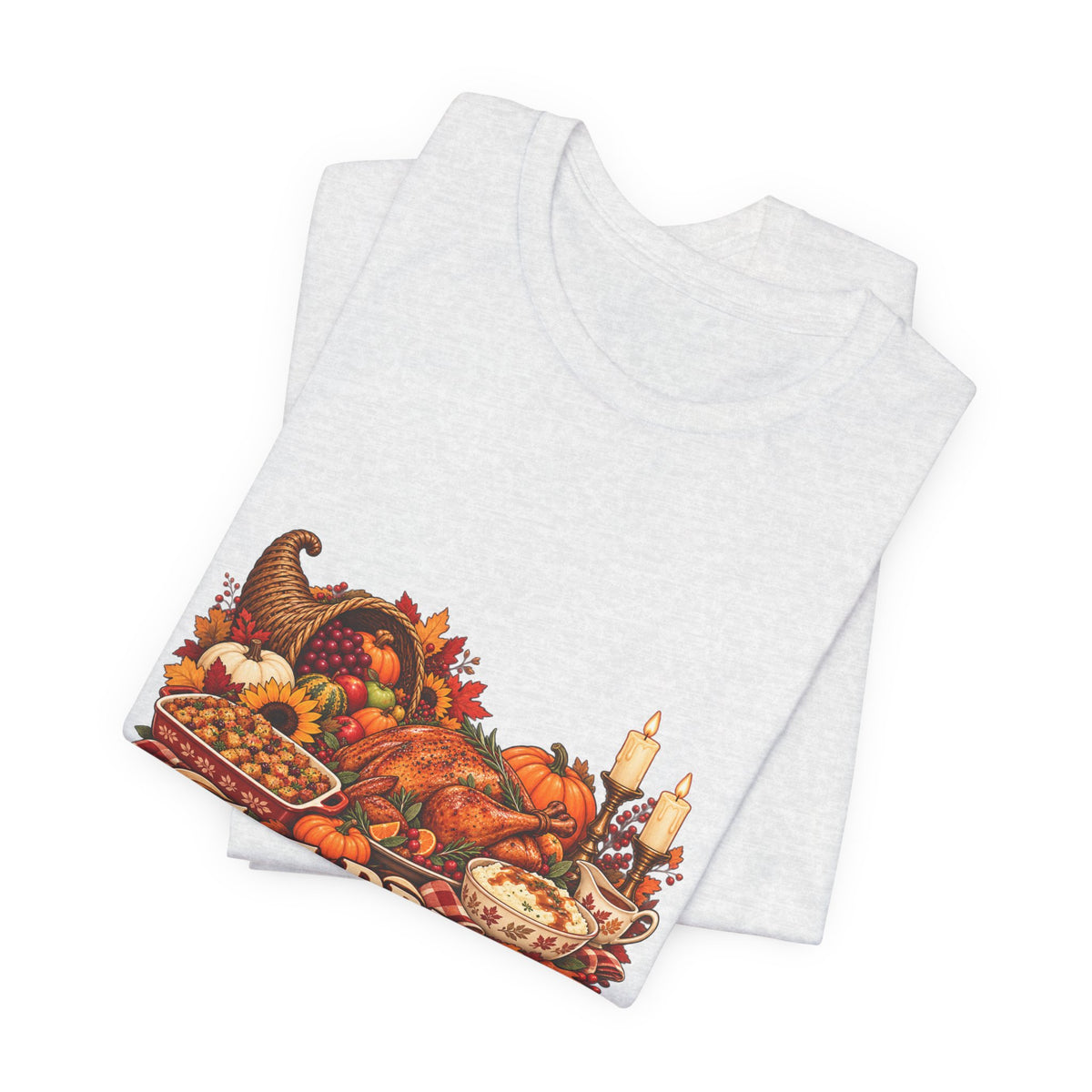 Eat Drink Be Thankful Thanksgiving Tee | Cornucopia Harvest Fall Shirt
