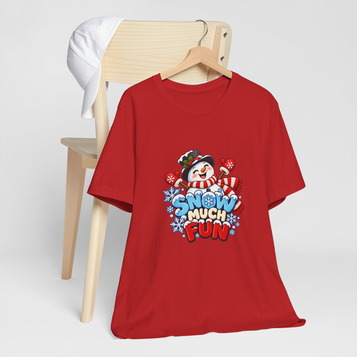 Snow Much Fun T-Shirt – Cute Snowman Holiday Tee