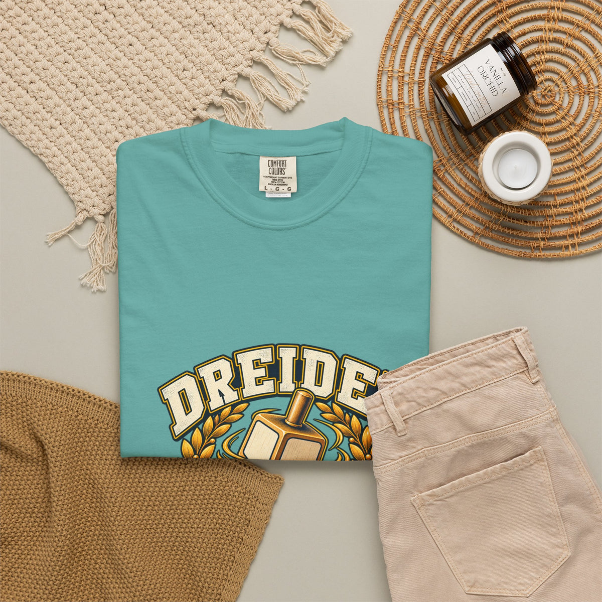 Dreidel Champion T-shirt | Hanukkah Dreidel Design, Winner Banner