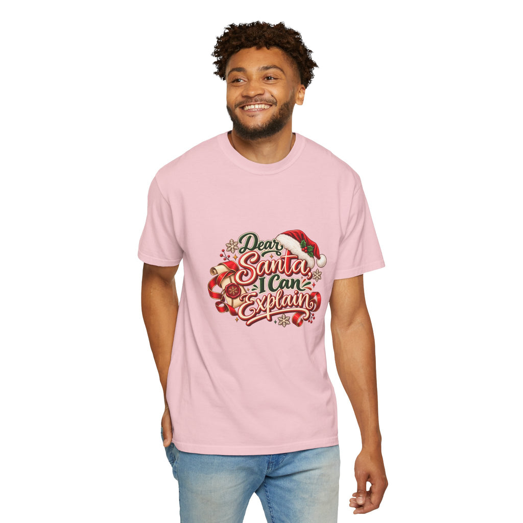 Dear Santa I Can Explain T-Shirt — Funny Christmas Tee