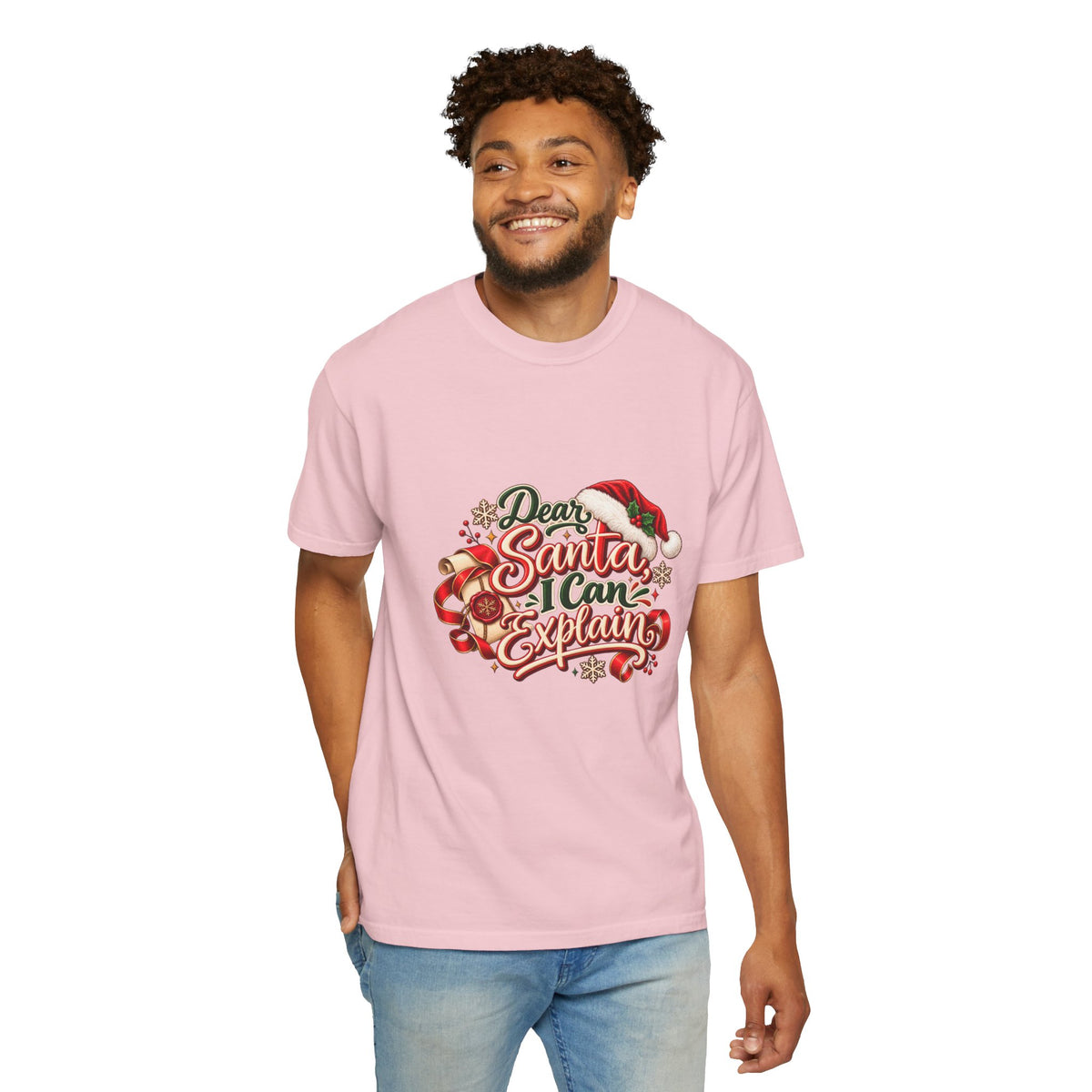 Dear Santa I Can Explain T-Shirt — Funny Christmas Tee