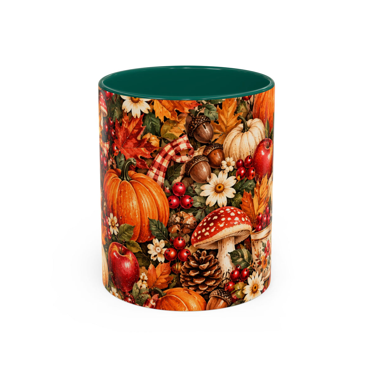 Autumn Harvest Mugs | Fall Pumpkins, Apples, Mushrooms