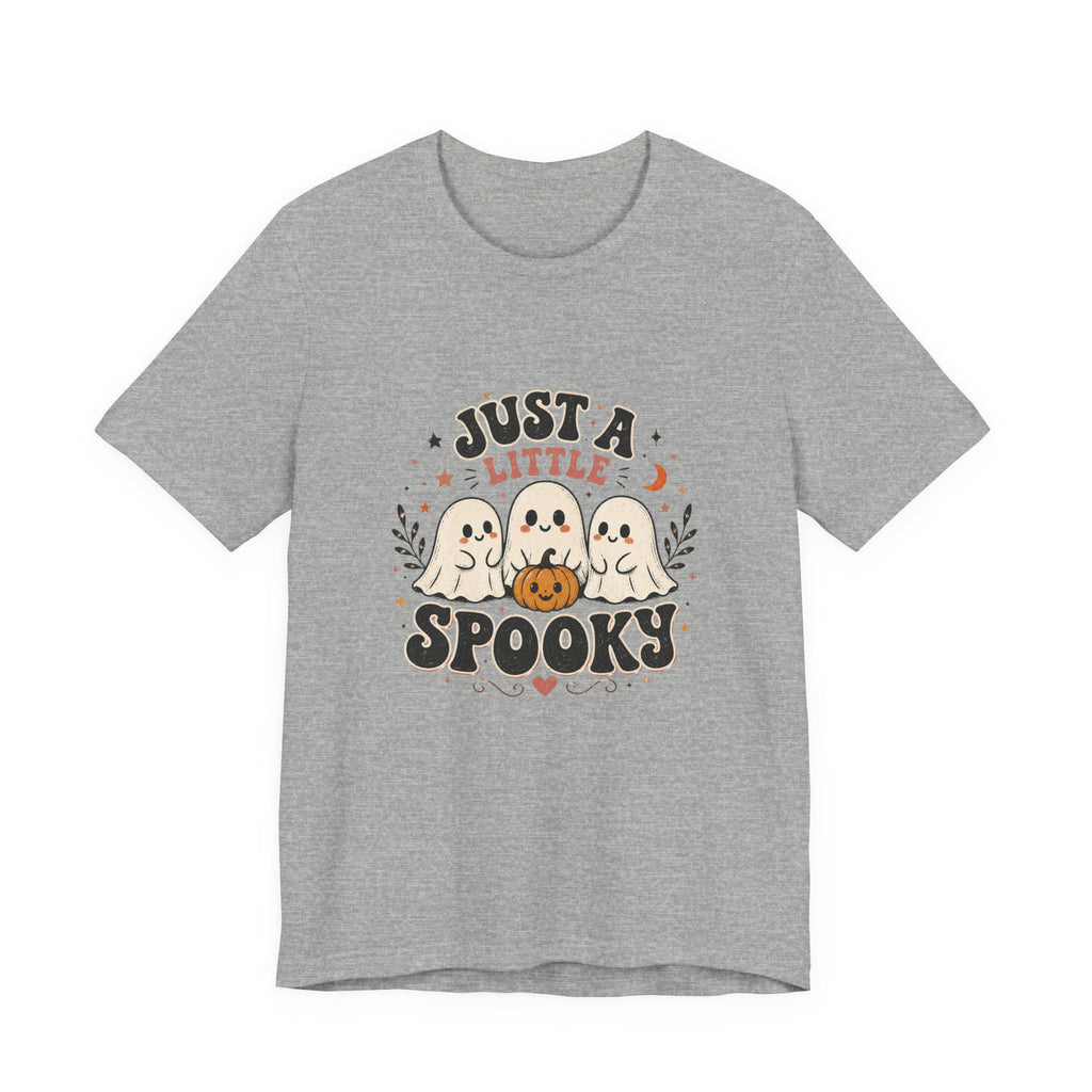 Just A Little Spooky tee | Cute Ghosts with Pumpkin Halloween Shirt