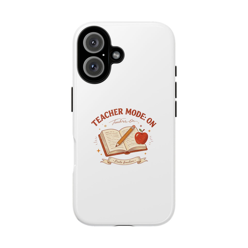 Teacher Mode On Book And Apple Phone Case