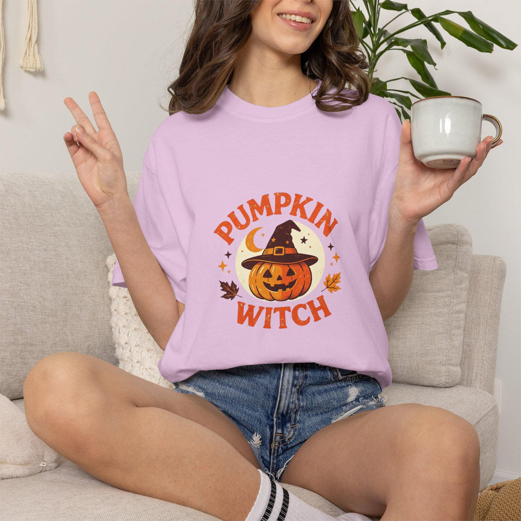 Halloween Pumpkin Witch T-Shirt | Spooky Jack O Lantern Tee