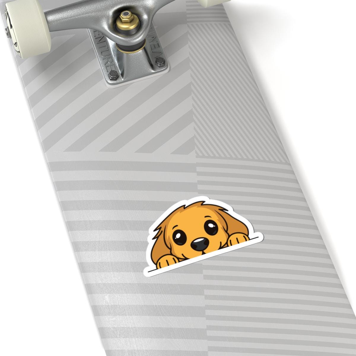 Peeking Puppy Sweat Shorts Sticker