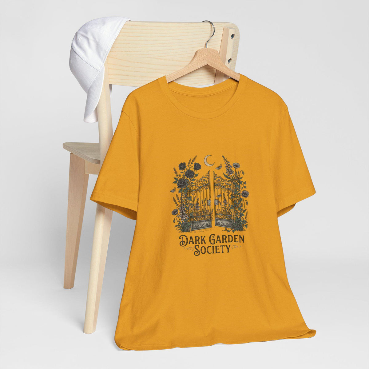 Dark Garden Society Tee | Moon Gate Floral Illustration