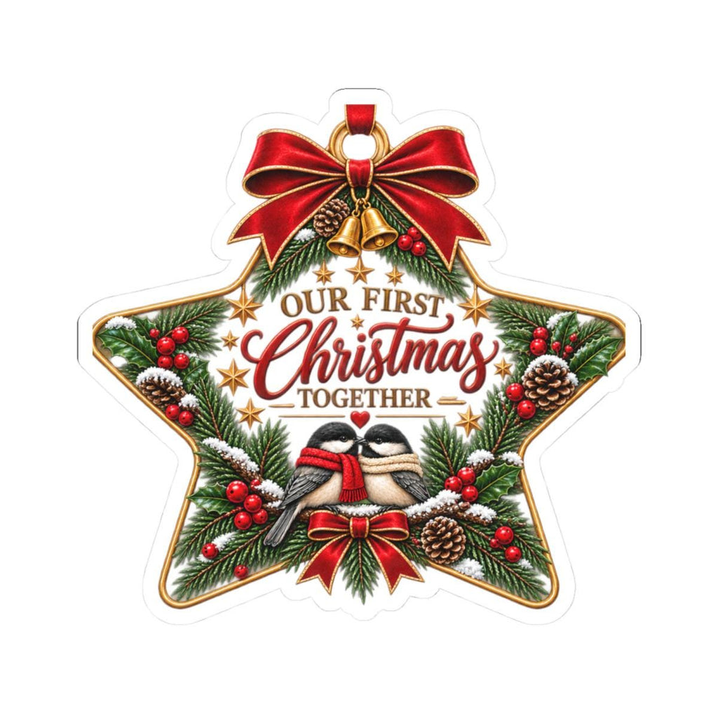 Our First Christmas Together Sticker | Kiss-Cut Holiday Decal