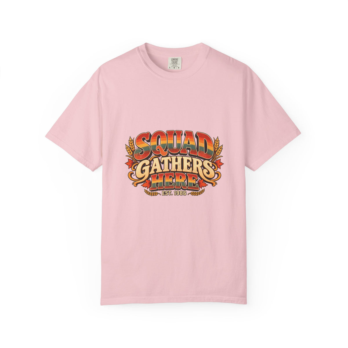 Squad Gathers Here T-Shirt — Retro Thanksgiving Family Reunion Tee, Vintage Fall Gathering Shirt, Friendsgiving