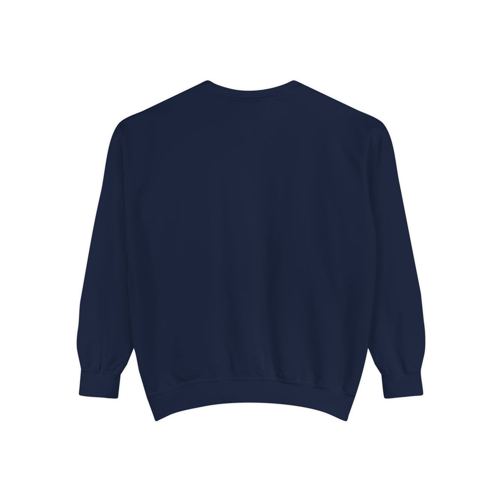 Cozy Nighttime Library Scene Sweatshirt | Reading Nook Illustration