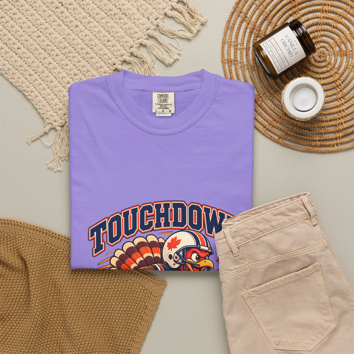 Touchdown Turkey Day T-shirt | Football Turkey Thanksgiving Tee