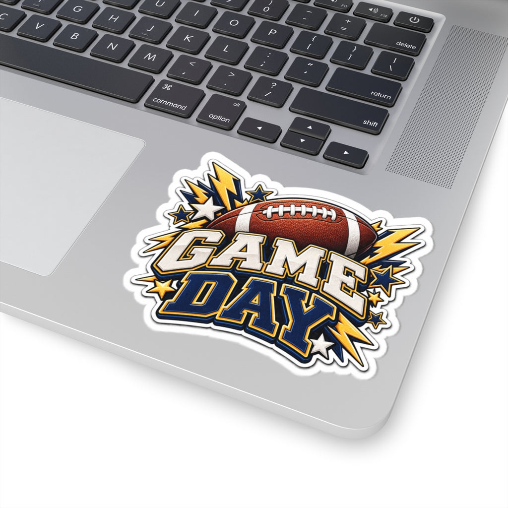 Game Day Football Sticker | Kiss-Cut Decal, Tailgate Season