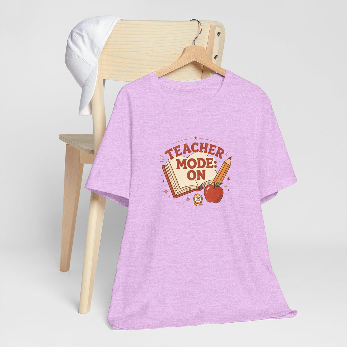 Teacher Mode On T-Shirt | Apple Pencil Book Classroom Design