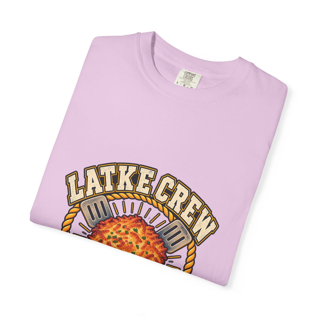 Latke Crew Illustration T-Shirt | Hanukkah Potato Pancake Design