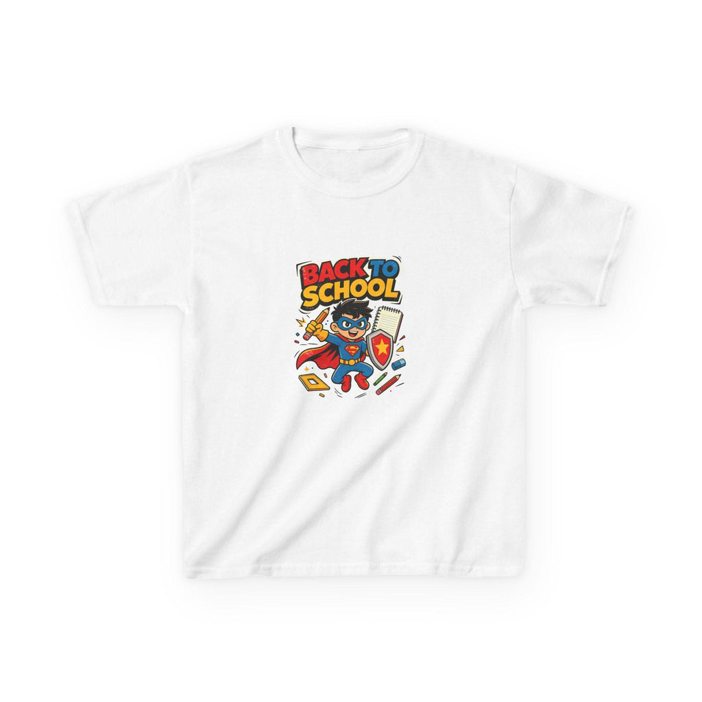 Back to School Superhero Kids Tee | Cute School Supplies Design