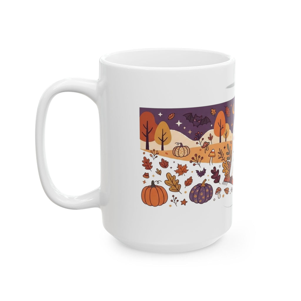 Cute Ghost Drinking Coffee Mug | Halloween Fall Coffee Cup