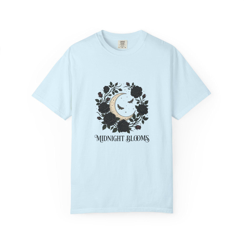 Midnight Blooms moon floral tee | T-Shirt