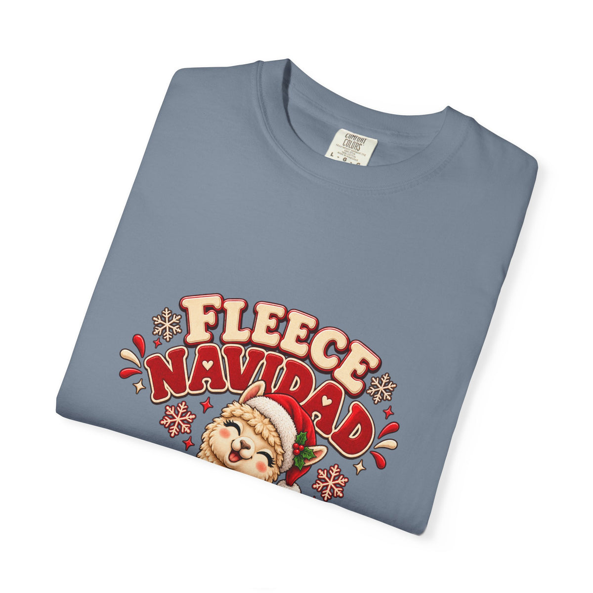 Fleece Navidad Tee — Cute Llama Christmas T-Shirt