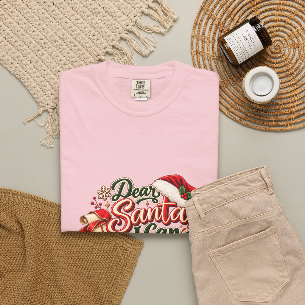 Dear Santa I Can Explain T-Shirt — Funny Christmas Tee