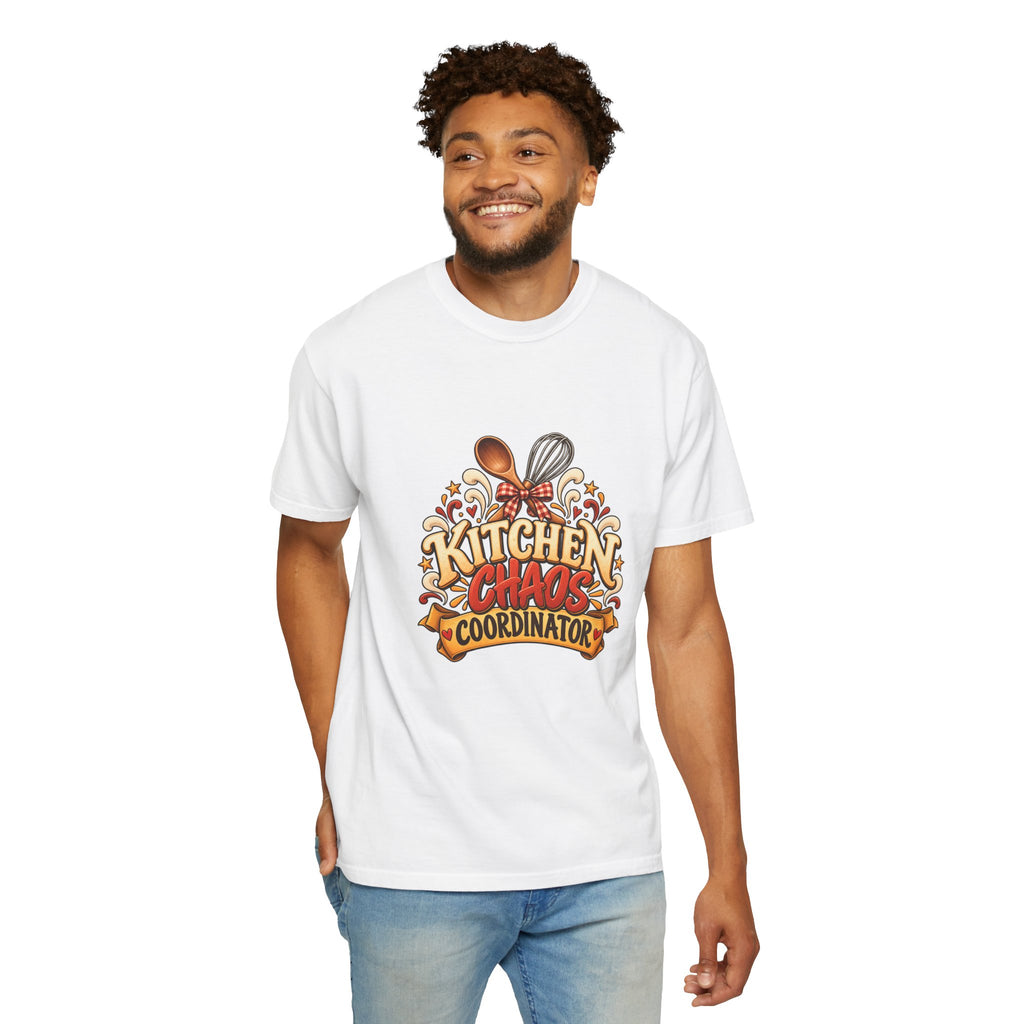 Kitchen Chaos Coordinator T-Shirt — Funny Thanksgiving Chef Shirt, Holiday Cooking Humor Tee, Baker Gift