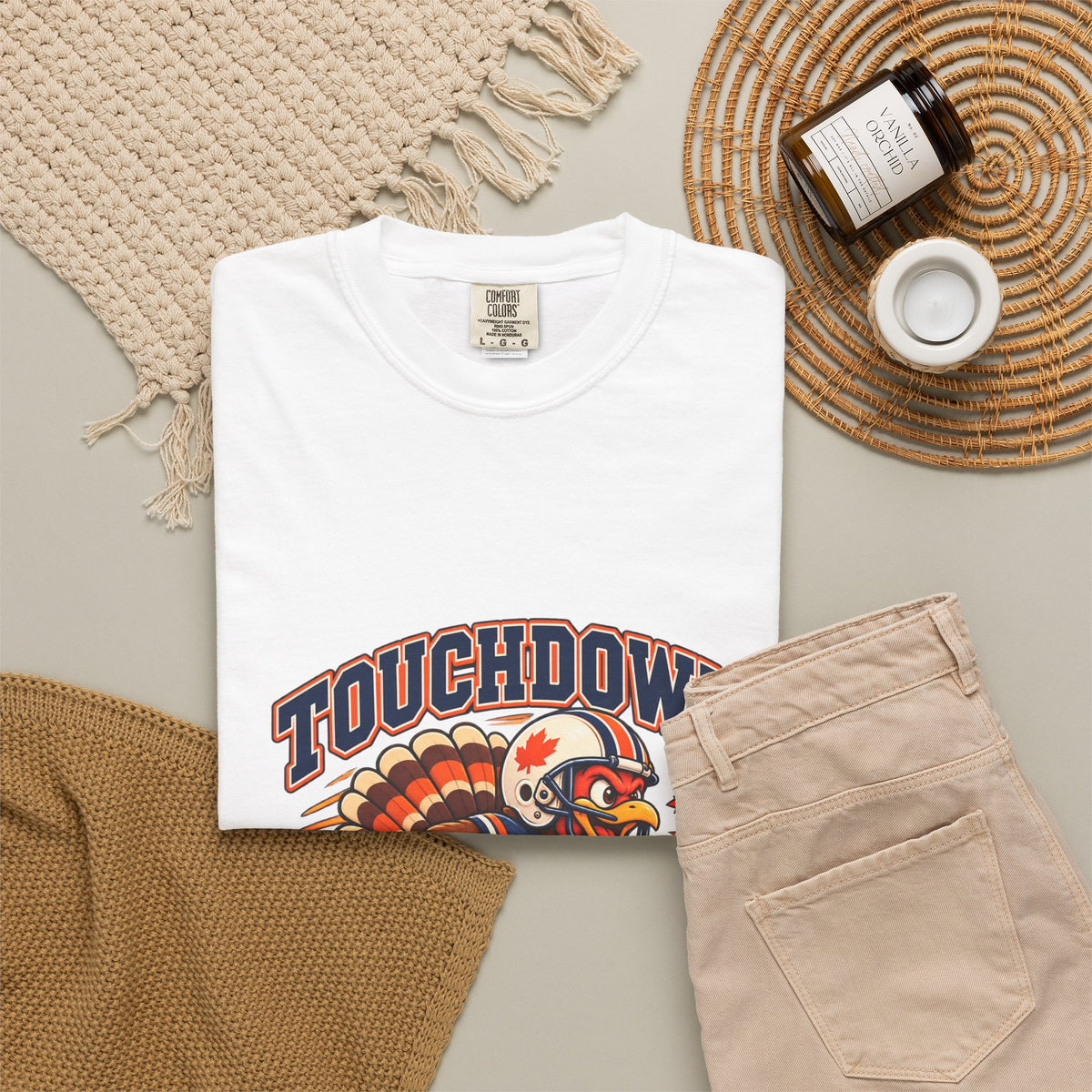 Touchdown Turkey Day T-shirt | Football Turkey Thanksgiving Tee