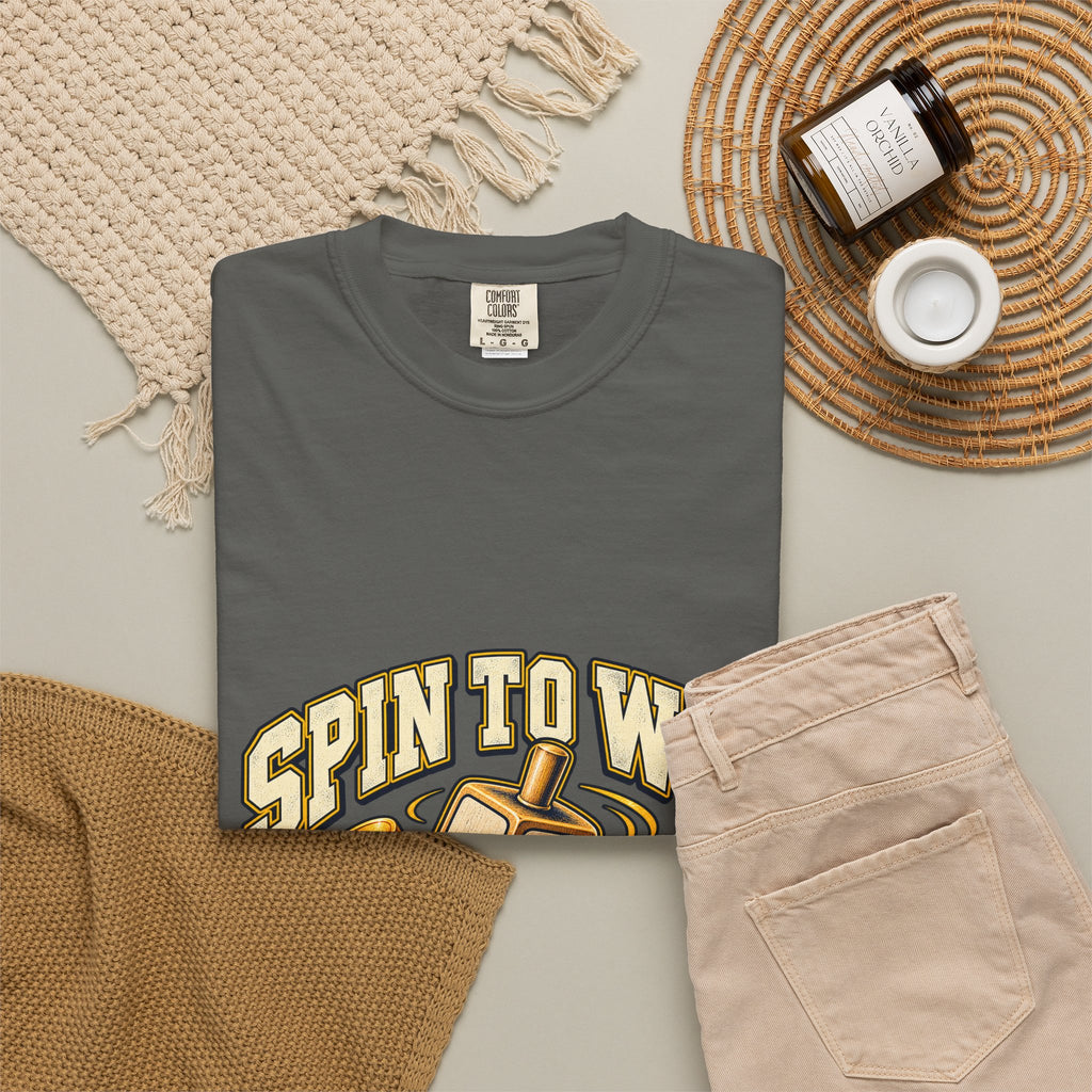 Spin to Win Dreidel T-shirt | Hanukkah Chanukah Festival Design