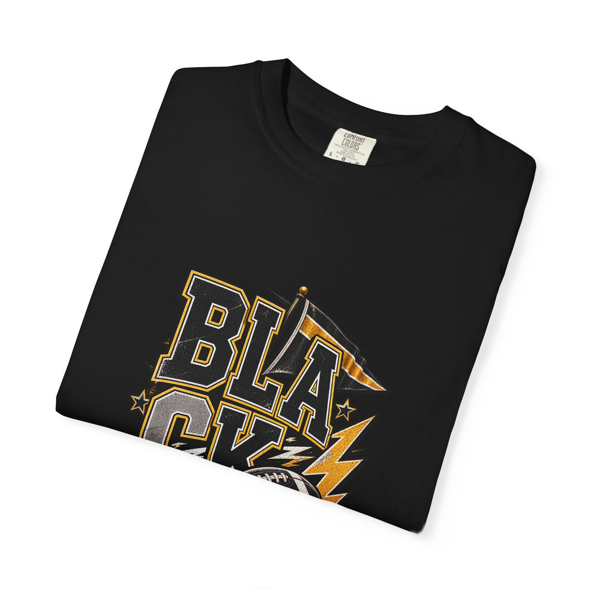 Blackout Lightning Football tee | Graphic T-Shirt, Team Spirit