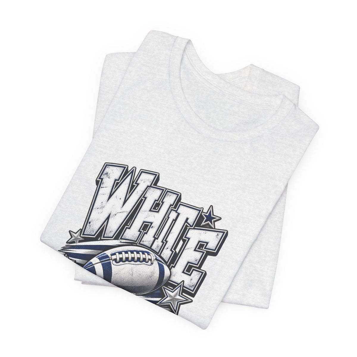 White Out Football Tee | Vintage Helmet, Stars, Sports Graphic