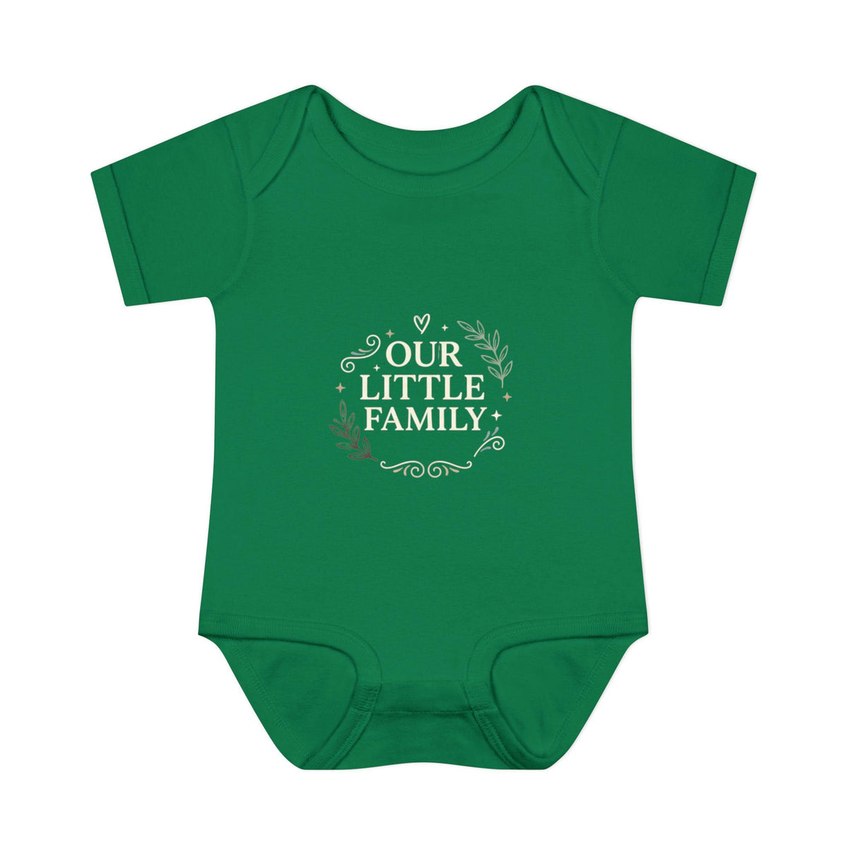 Muted Floral Wreath Infant Bodysuit | Neutral Baby Onesie