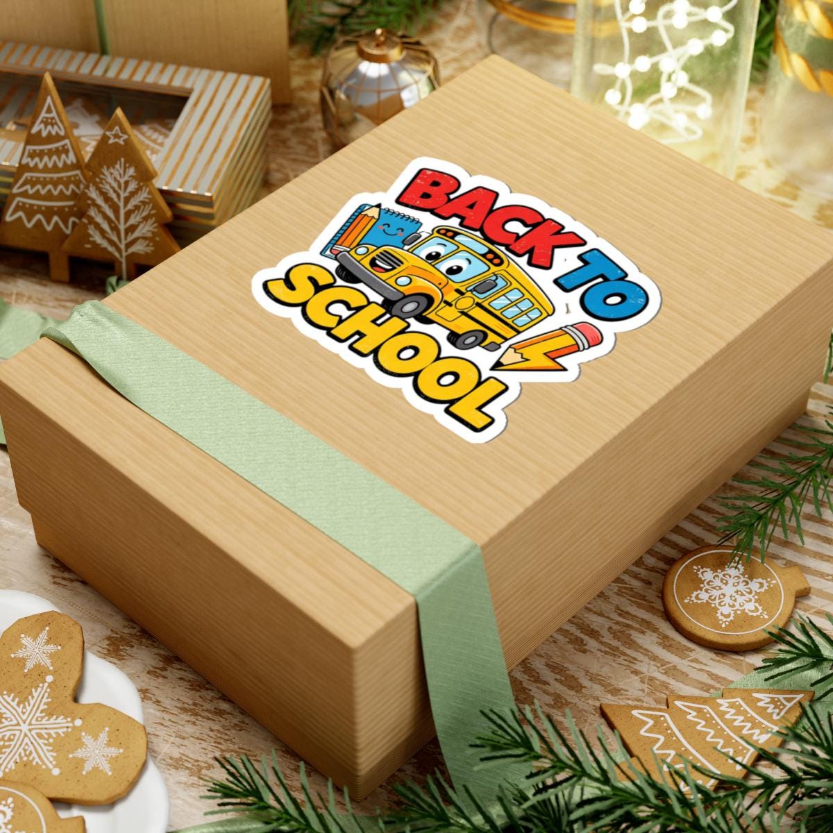 Back To School Schoolbus Kids Sticker