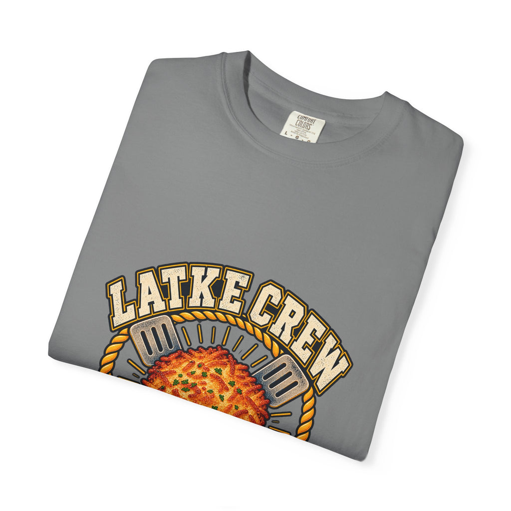 Latke Crew Illustration T-Shirt | Hanukkah Potato Pancake Design