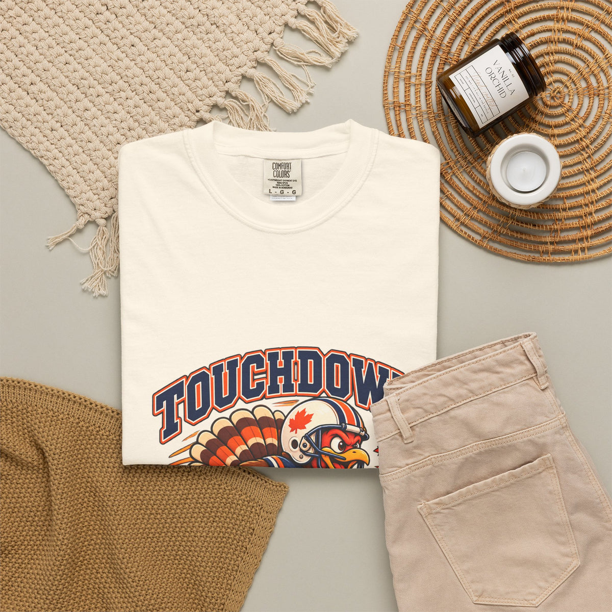 Touchdown Turkey Day T-shirt | Football Turkey Thanksgiving Tee