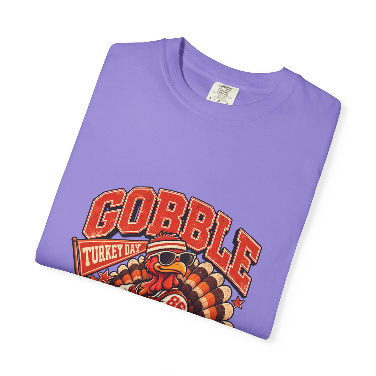 Gobble Squad Turkey Football Helmet T-Shirt | Thanksgiving Turkey Sports Tee