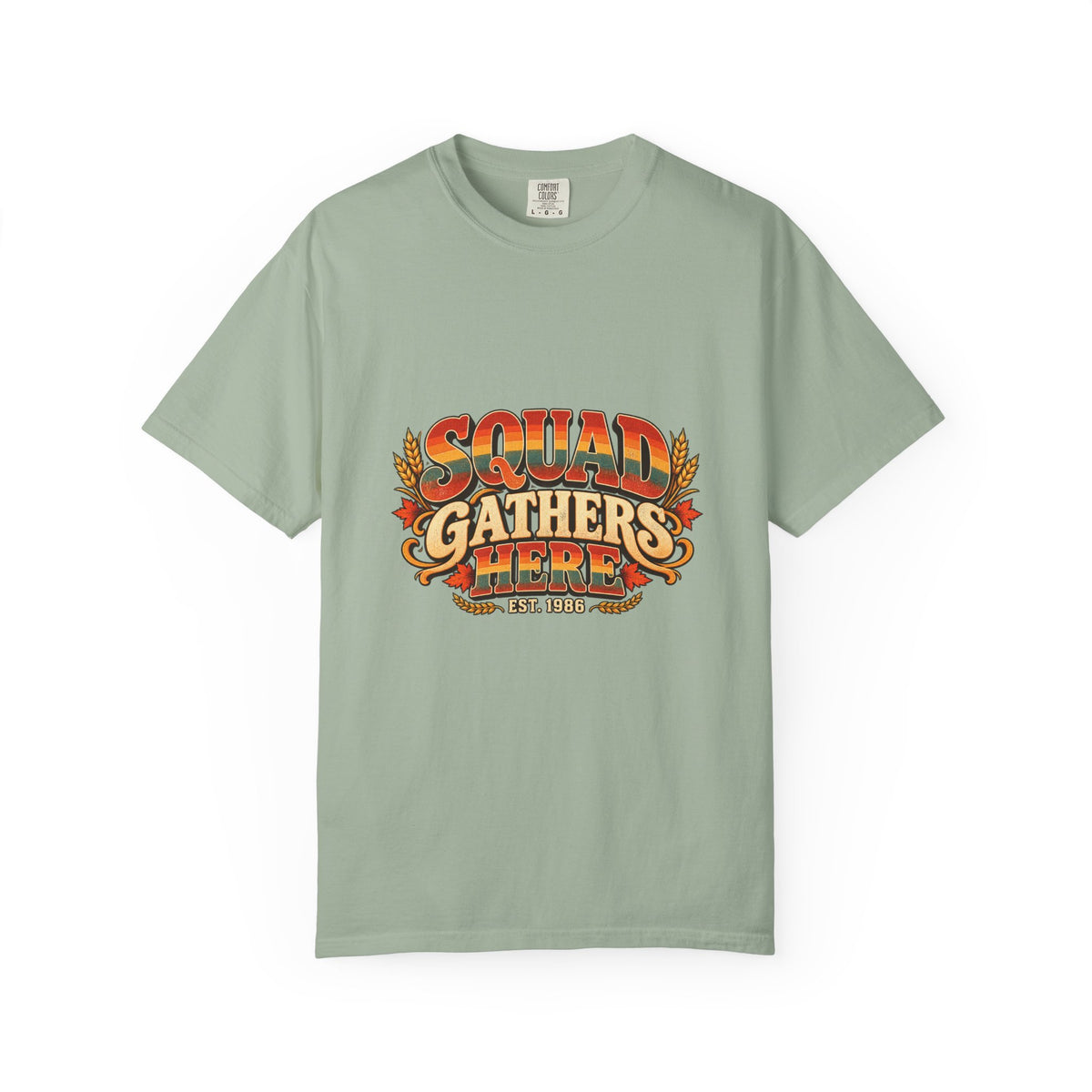 Squad Gathers Here T-Shirt — Retro Thanksgiving Family Reunion Tee, Vintage Fall Gathering Shirt, Friendsgiving