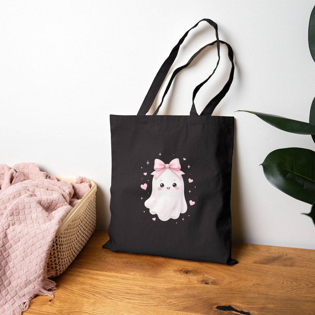 Back to School Monster Cotton Canvas Tote Bag | Cute Blue Backpack Design