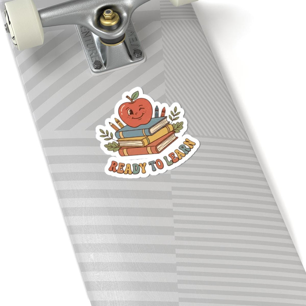 Apple On Books Kids Sticker