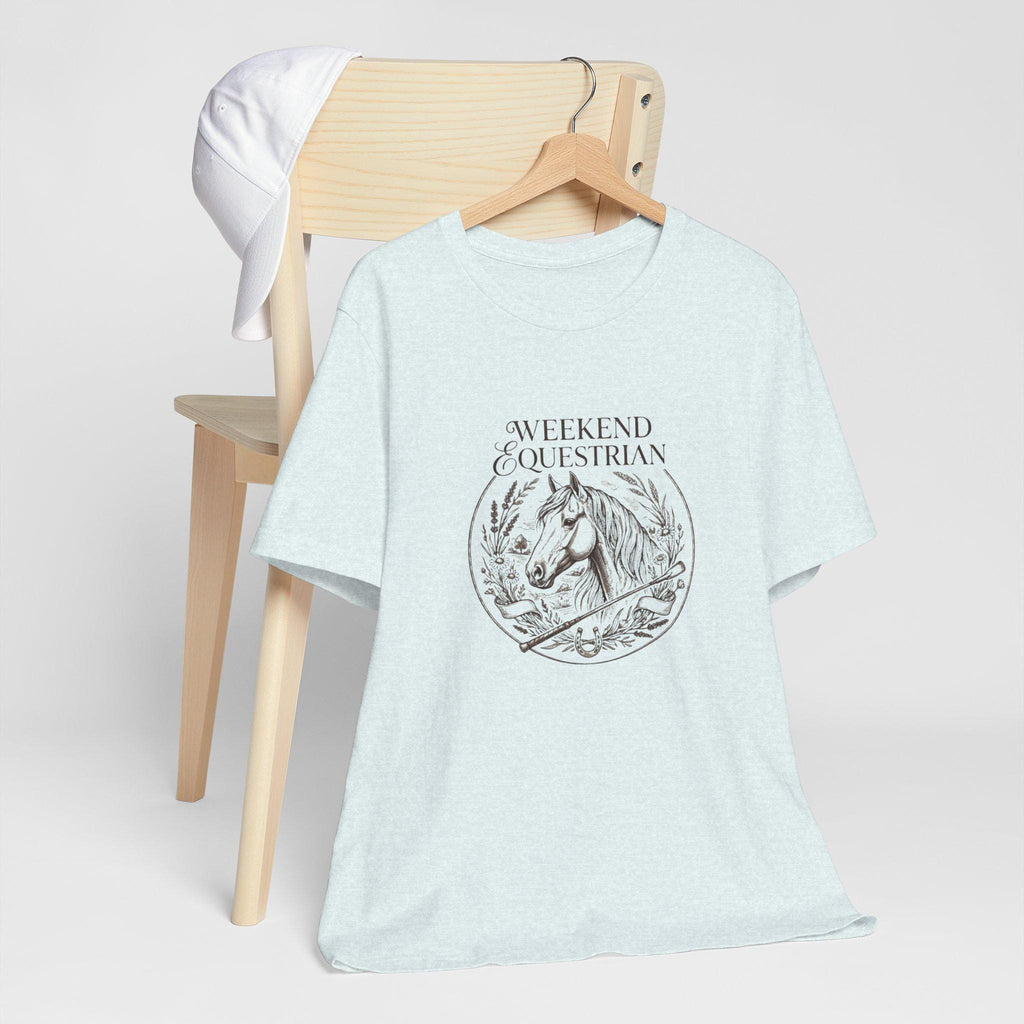 Weekend Equestrian horse illustration T-Shirt | Vintage equine line art