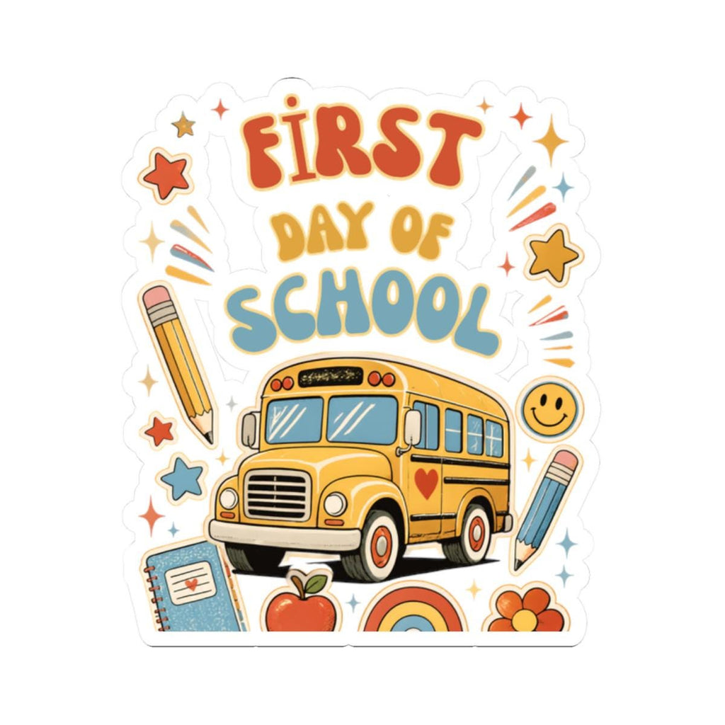 First Day Of School Kids Sticker