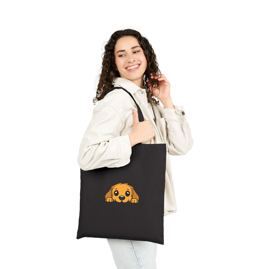 Peeking Puppy Sweat Shorts Tote Bag