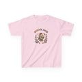 School Day kids t-shirt | retro girl illustration, floral accents