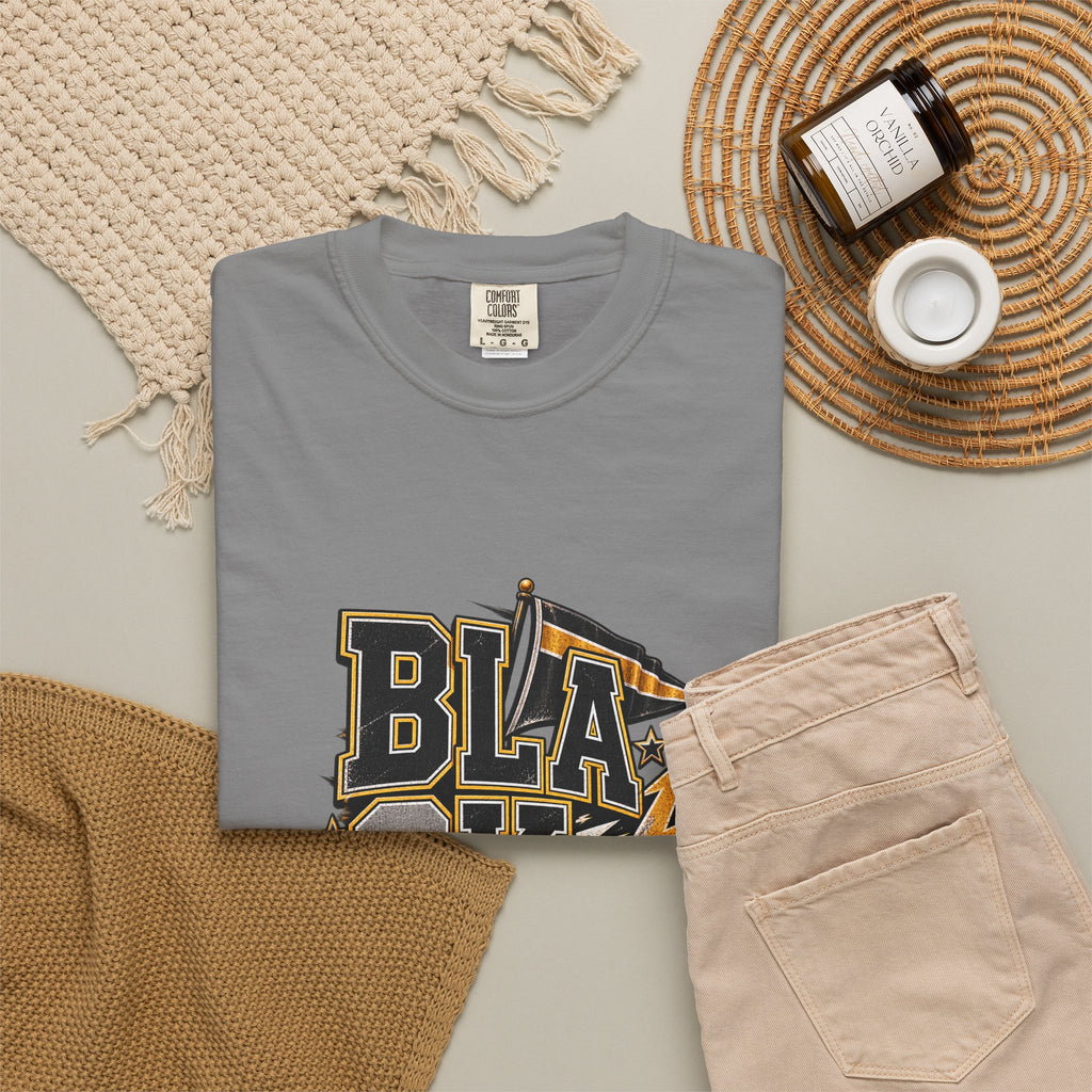 Blackout Lightning Football tee | Graphic T-Shirt, Team Spirit