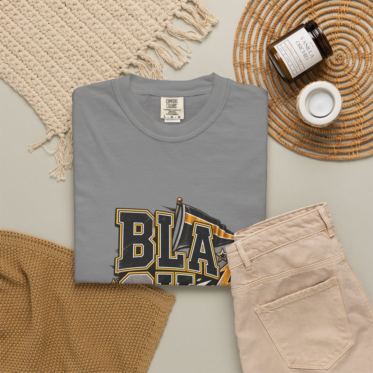 Blackout Lightning Football tee | Graphic T-Shirt, Team Spirit