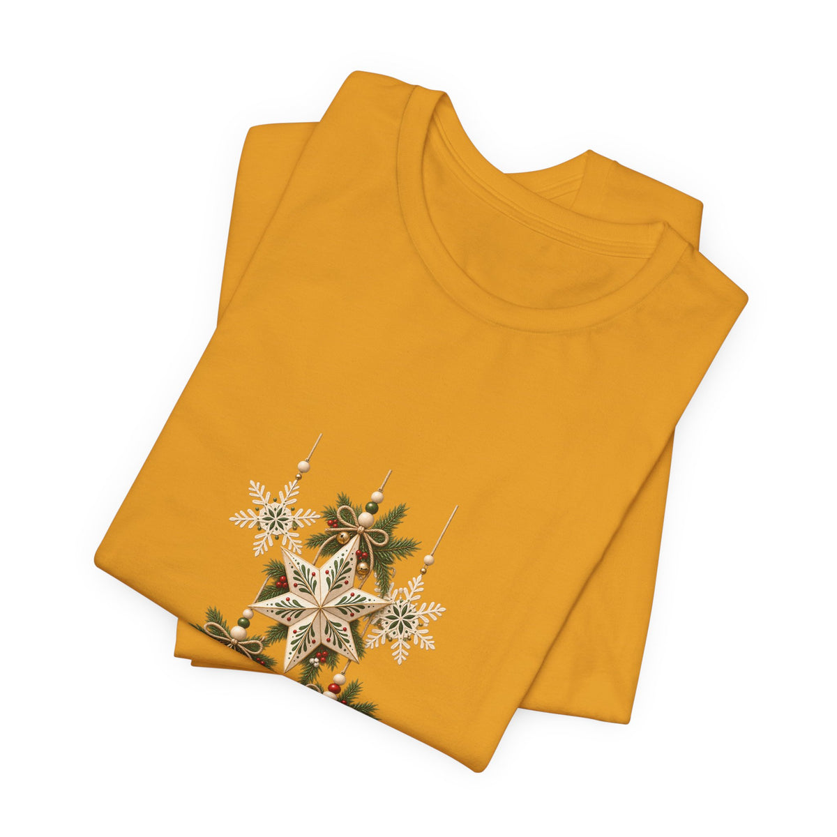 Christmas Star Ornaments T-Shirt — Vintage Holiday Stars Tee