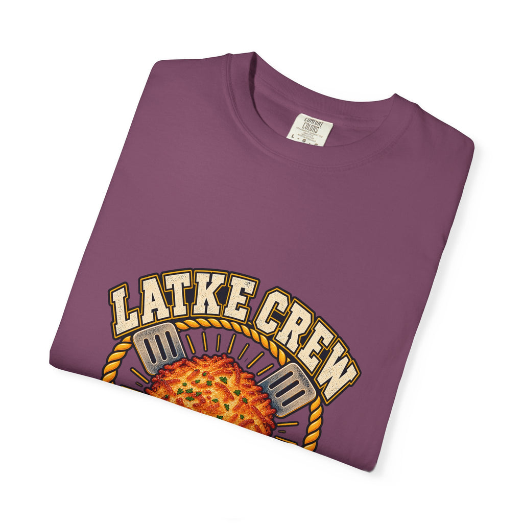 Latke Crew Illustration T-Shirt | Hanukkah Potato Pancake Design