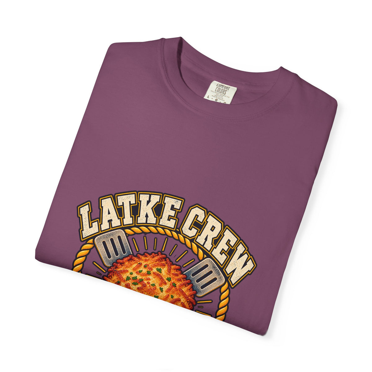 Latke Crew Illustration T-Shirt | Hanukkah Potato Pancake Design