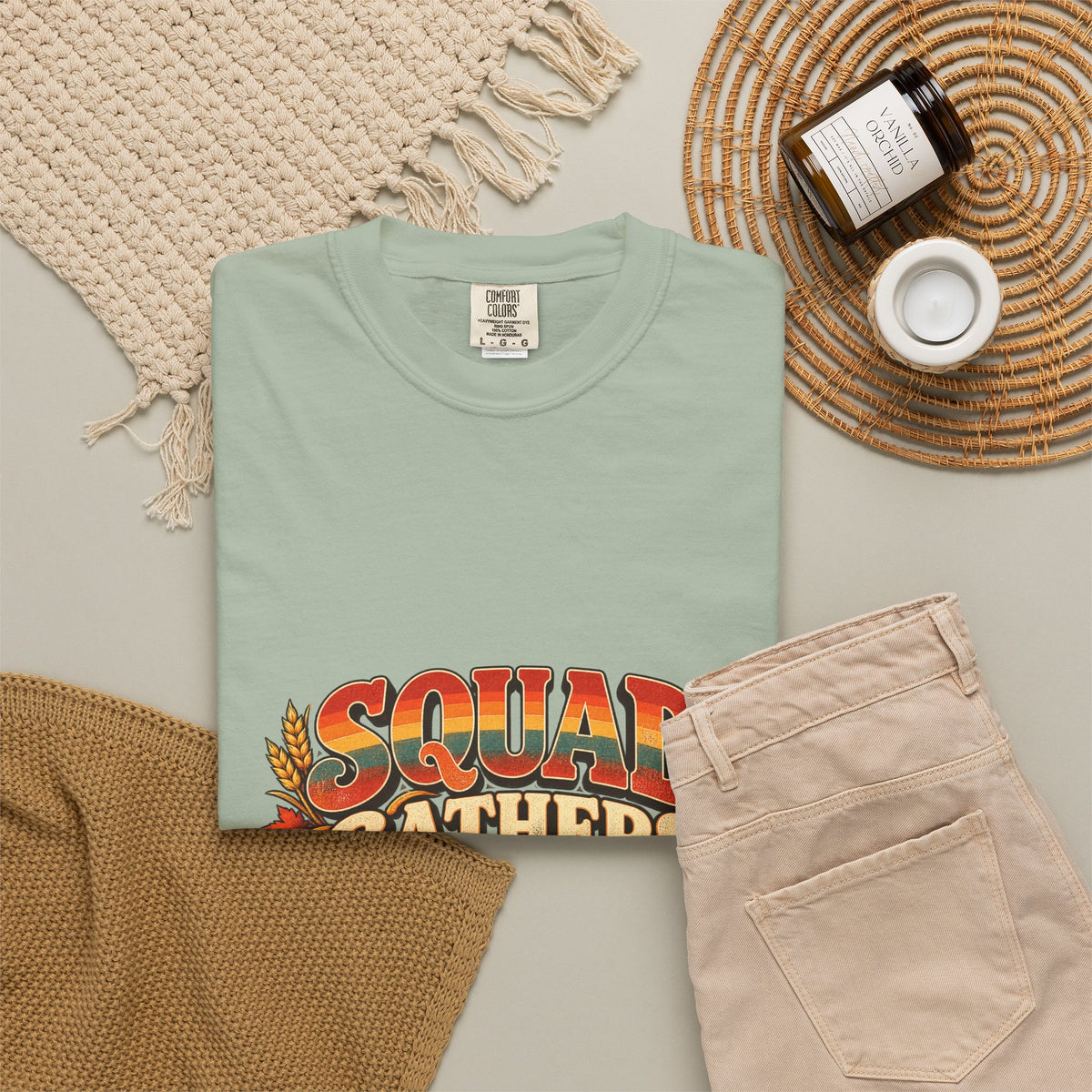Squad Gathers Here T-Shirt — Retro Thanksgiving Family Reunion Tee, Vintage Fall Gathering Shirt, Friendsgiving